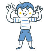 手を振る子どものイラスト