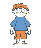 フィリピンの少年のイラスト