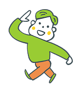 挨拶をする人物のイラスト