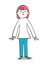 日本の少女のイラスト